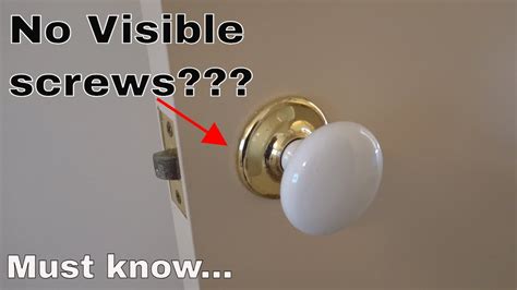 Door Knob Without Visible Screws .
